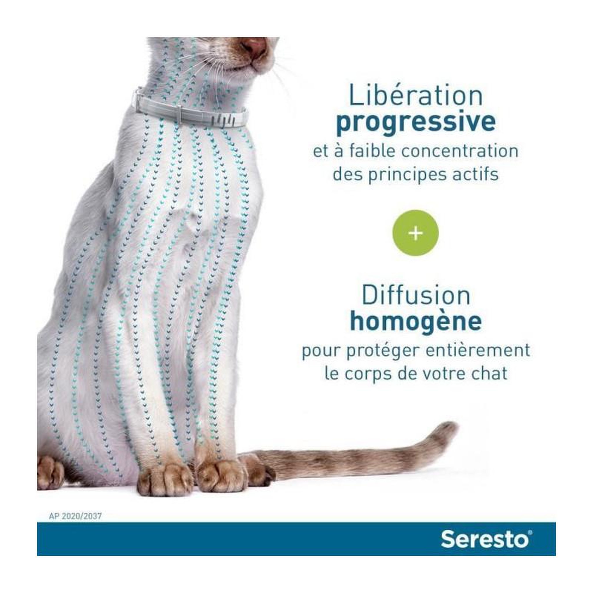 Voir la diapositive 4 : Seresto Seresto Chat - Collier Anti-Puces et Anti-Tiques pour Chats - 2 Colliers