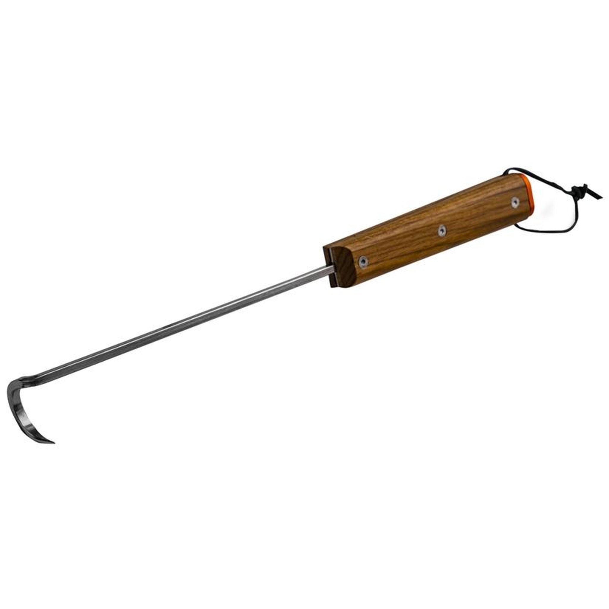 TRAEGER Pic à viande en acier inoxydable pour barbecue - manche en bois avec boucle