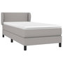 Voir la diapositive 3 : VIDAXL Sommier a lattes de lit avec matelas Gris clair 80x200 cm Tissu