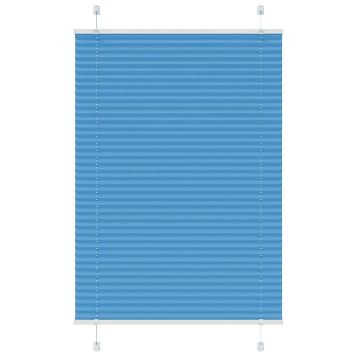 VIDAXL Store plisse bleu 70x100 cm largeur du tissu 69,4 cm polyester