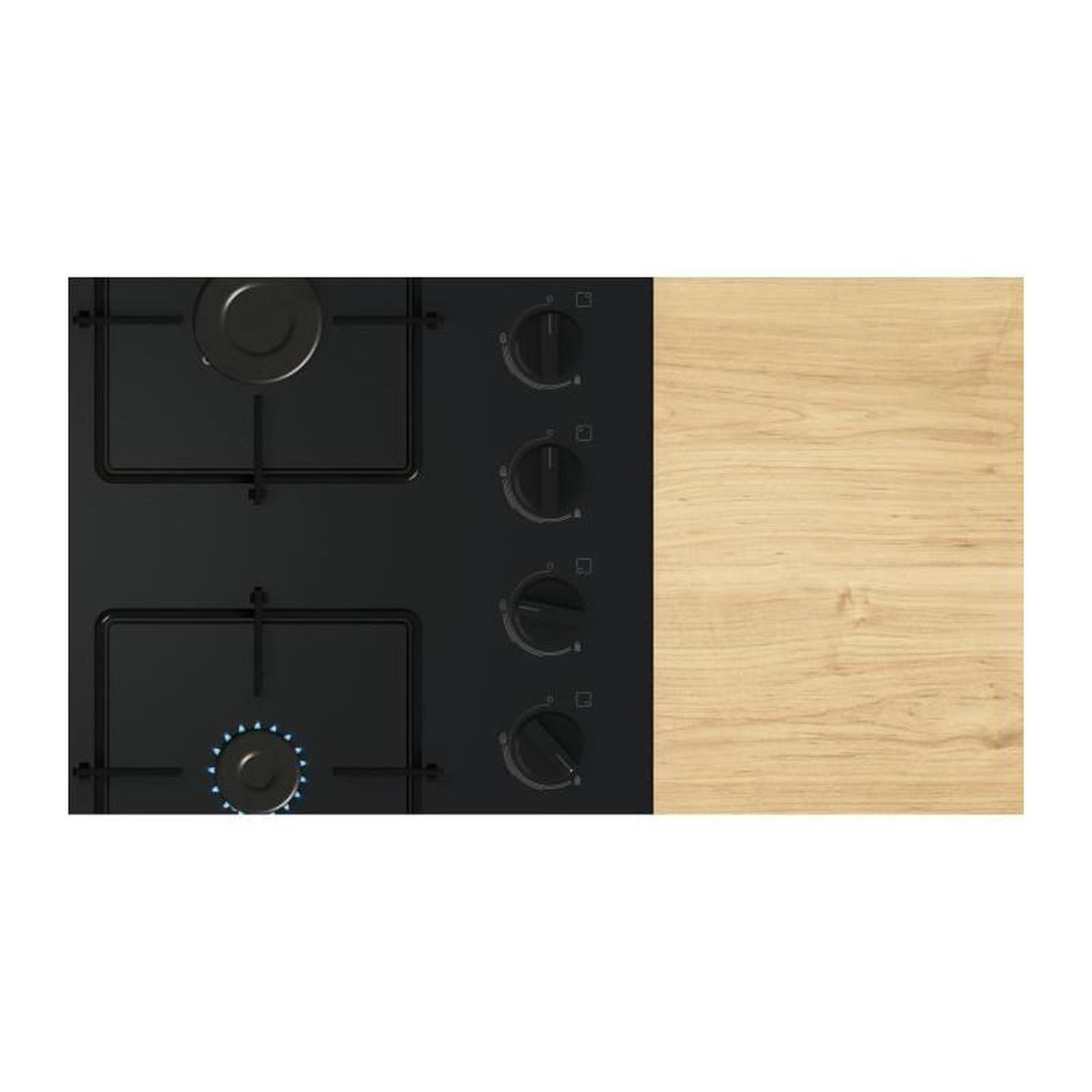 Voir la diapositive 4 : BOSCH Table de cuisson gaz 60cm 4 feux - POP6B6K30