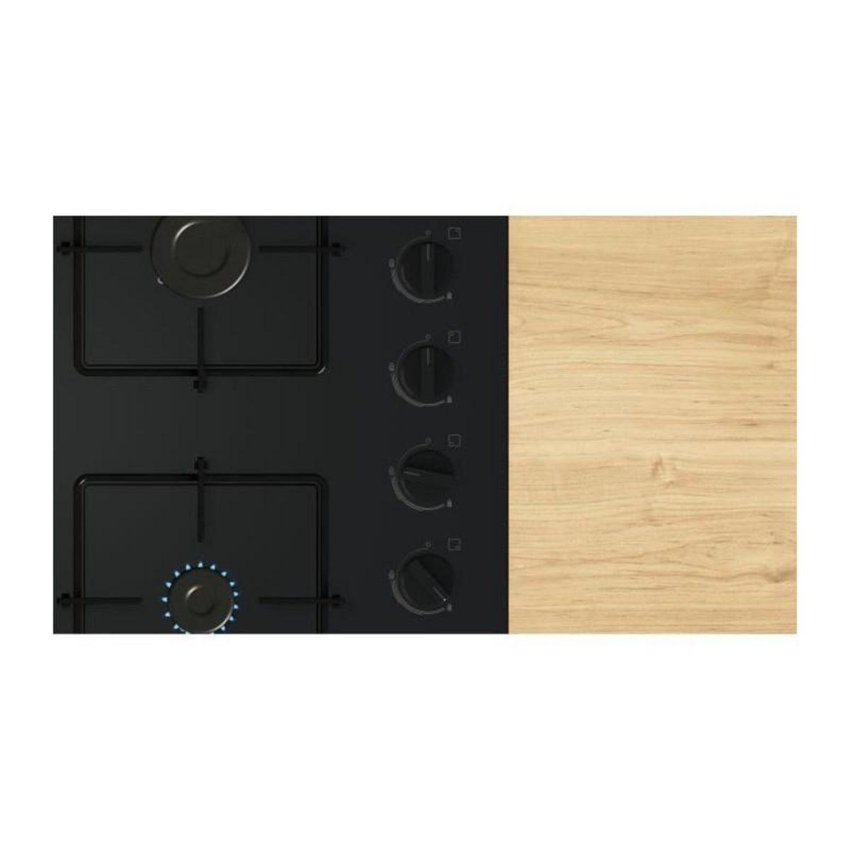 BOSCH Table de cuisson gaz 60cm 4 feux - POP6B6K30