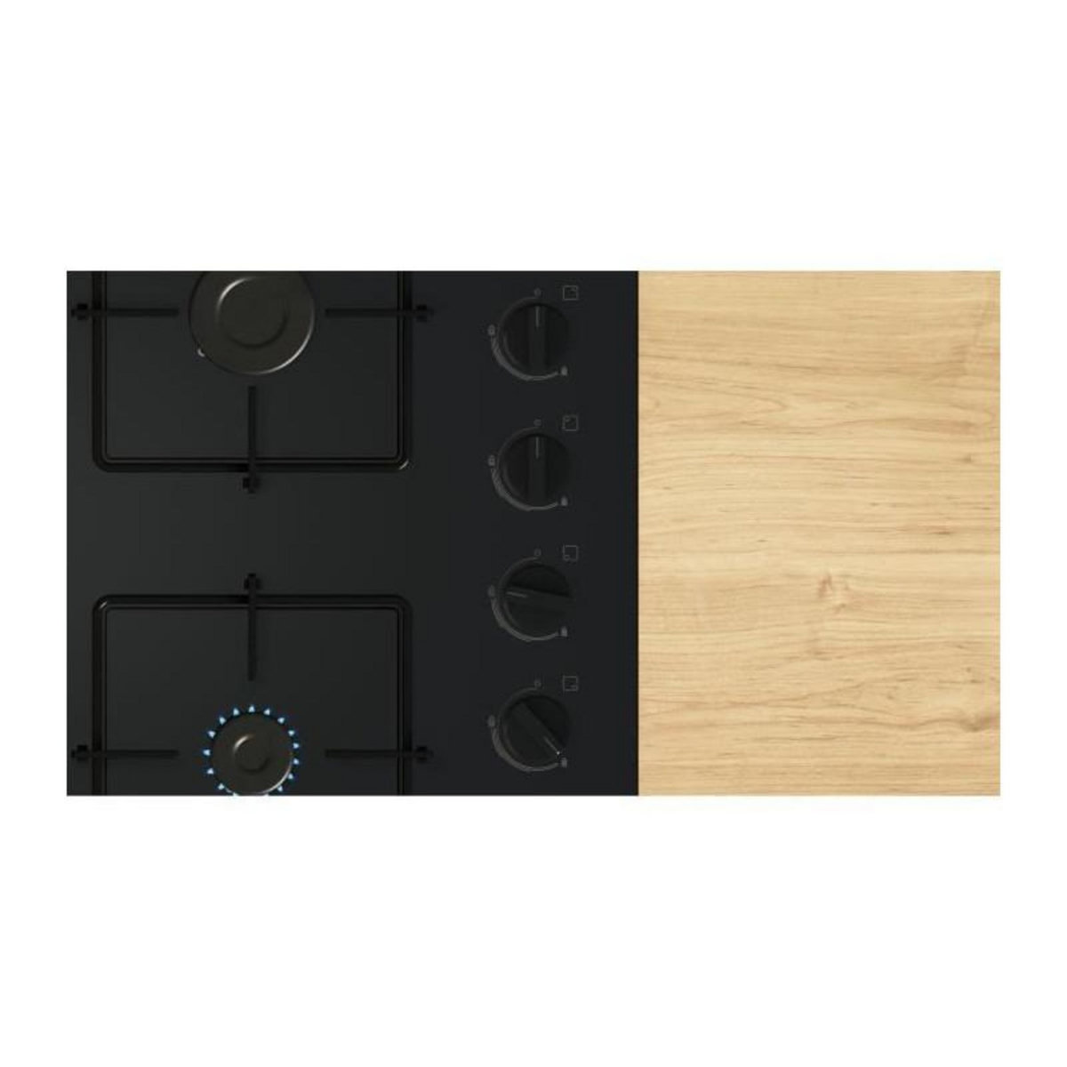 BOSCH Table de cuisson gaz 60cm 4 feux - POP6B6K30