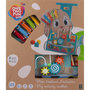 Voir la diapositive 3 : One Two Fun Trotteur multi-activités en bois