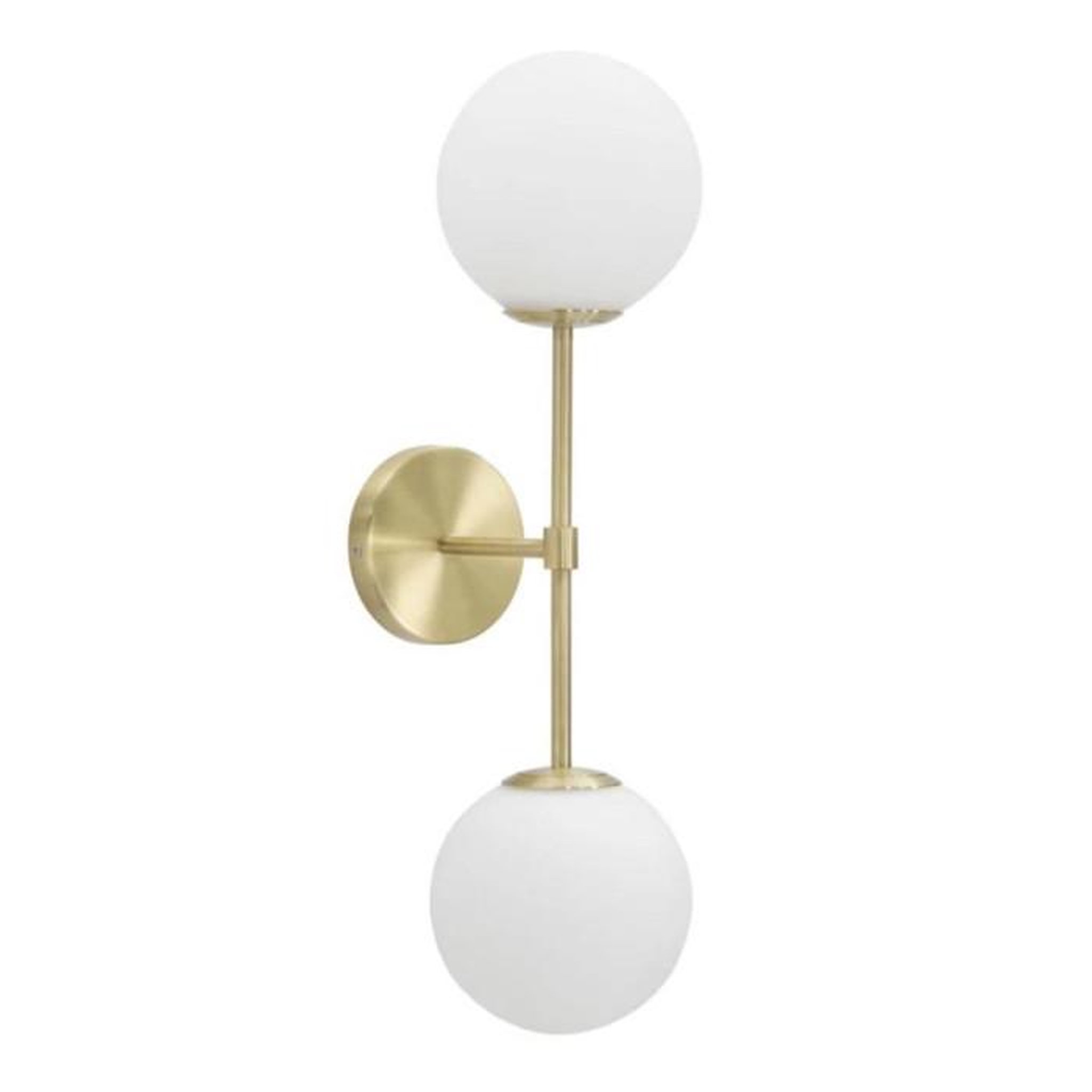 Paris Prix Applique Murale 2 Sphères  Glamy Doppia  55cm Blanc & Or