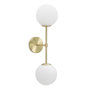 Voir la diapositive 1 : Paris Prix Applique Murale 2 Sphères  Glamy Doppia  55cm Blanc & Or