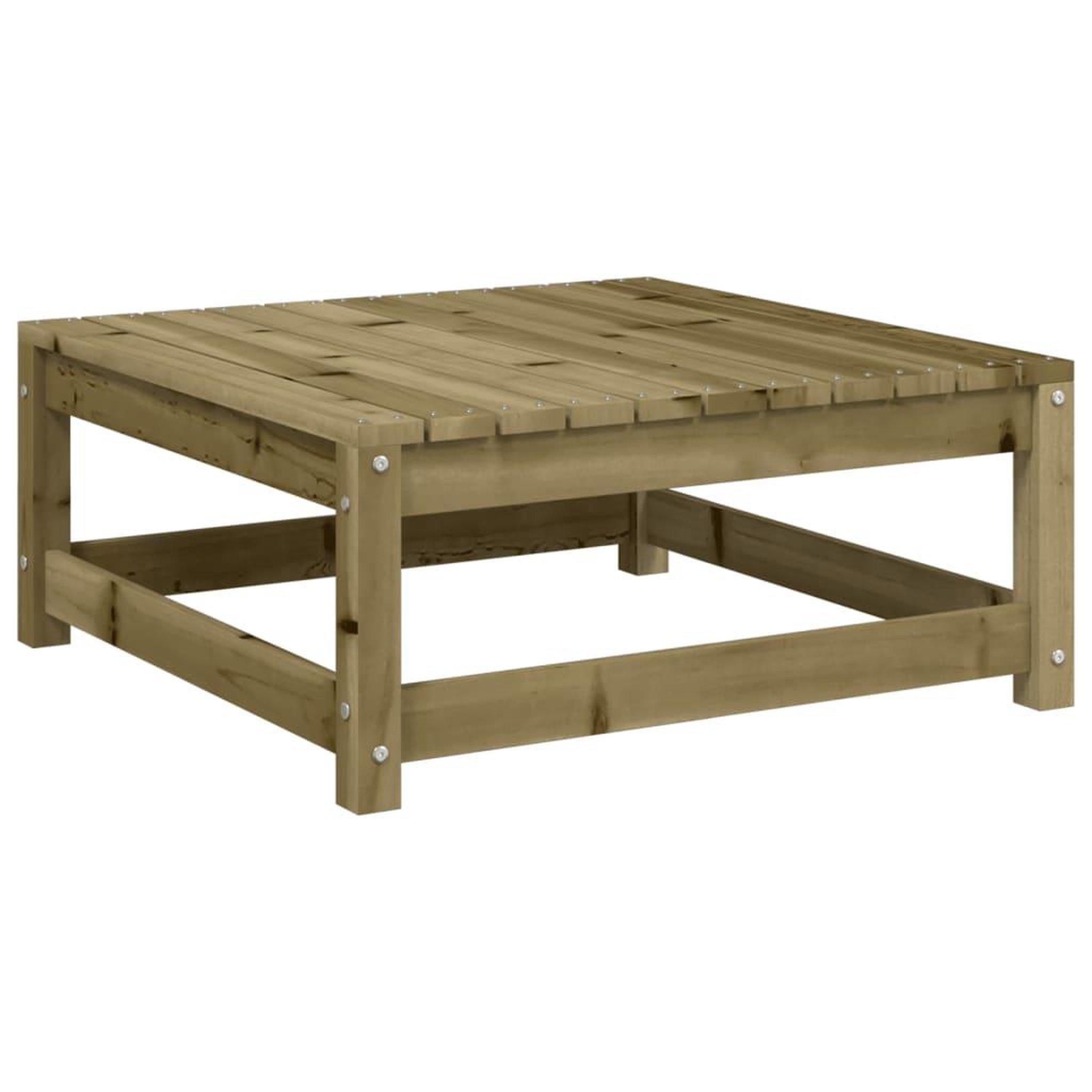 Voir la diapositive 4 : VIDAXL Repose-pied de jardin avec coussin bois de pin impregne