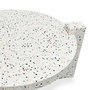 Voir la diapositive 3 : Paris Prix Table Basse Effet Terrazzo  Terry  84cm Gris Clair