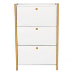 Paris Prix Meuble à Chaussures 3 Compartiments  Hannover  121cm Blanc