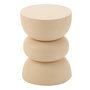 Voir la diapositive 1 : Paris Prix Table d'Appoint Design en Métal  Lise  43cm Beige