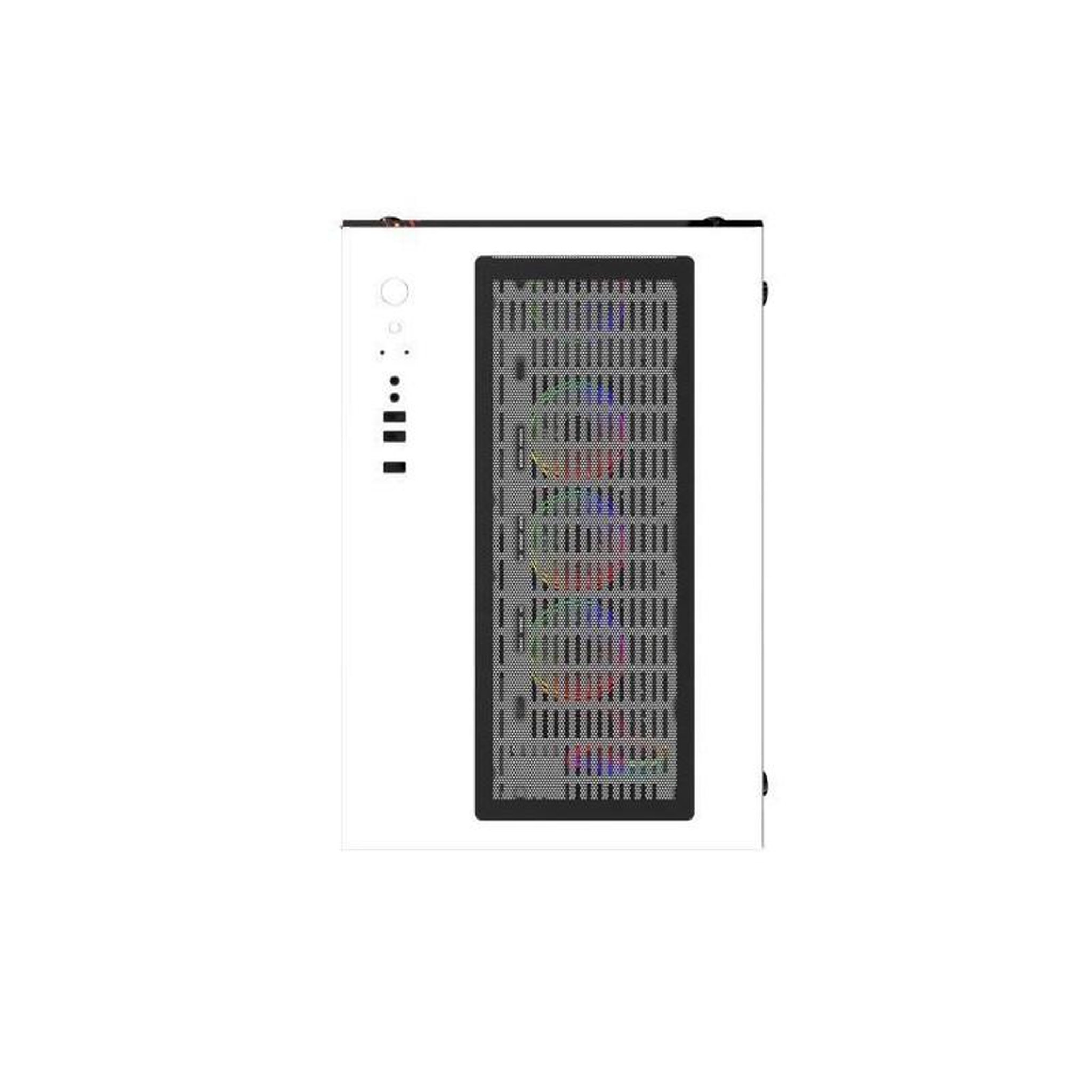 Voir la diapositive 4 : MRED MRED - Boîtier PC Gamer ATX - Blanc RGB Crystal Sea