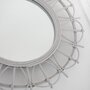 Voir la diapositive 2 : Paris Prix Miroir Mural Rond en Bambou  Teo  60cm Gris Clair