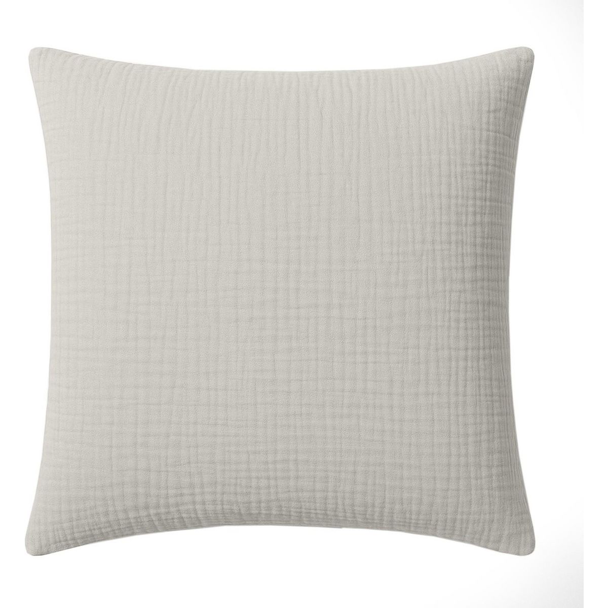 BATON ROUGE Taie d'oreiller 65x65 cm 100% gaze de coton lavé gris glacier