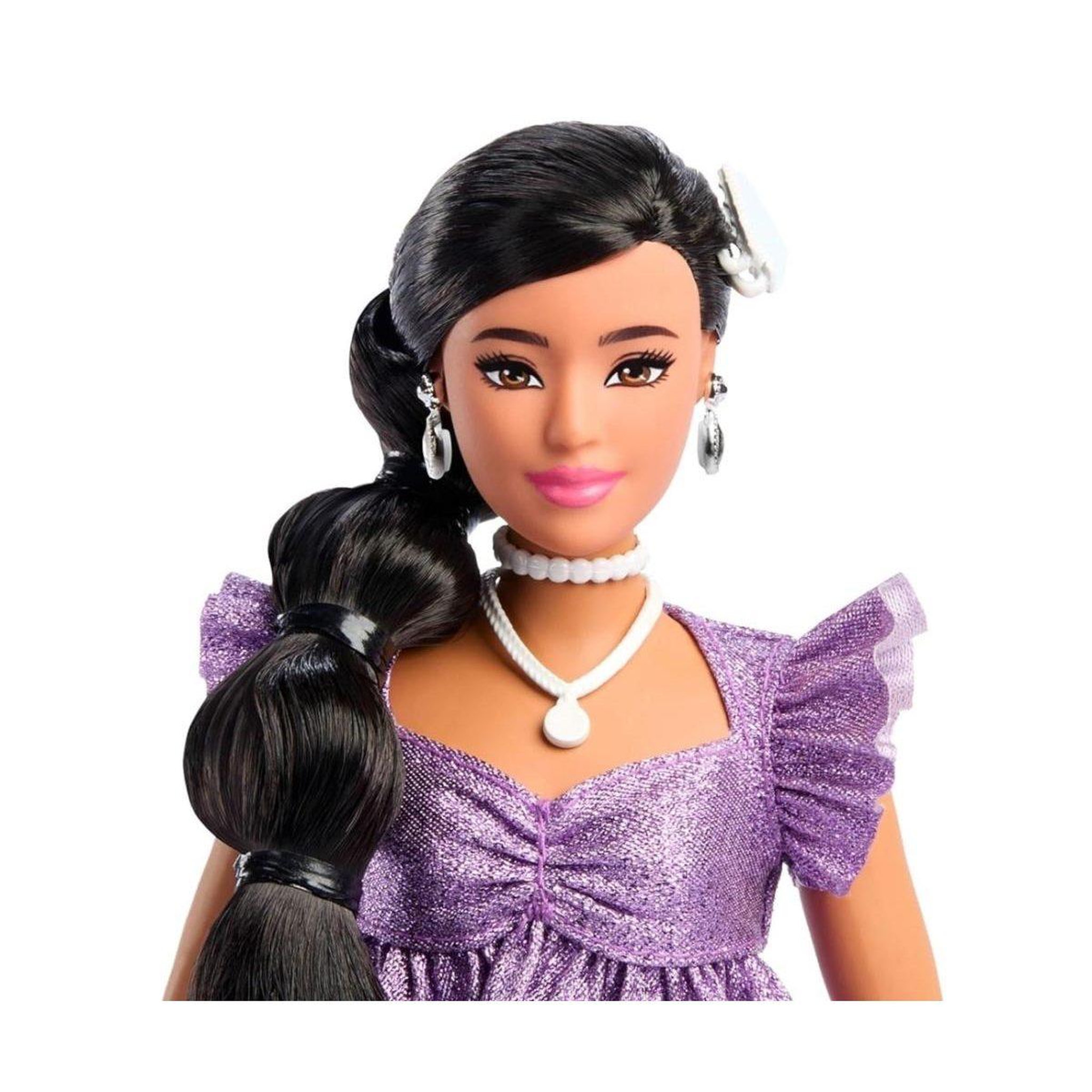 Voir la diapositive 3 : MATTEL Poupée barbie  jfp43 deluxe style - tenue améthyste métallisée