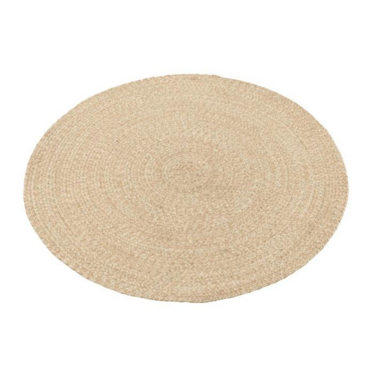 Paris Prix Tapis Rond Bohème  Miami  120cm Naturel & Blanc