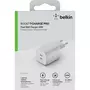 Belkin Chargeur secteur USB C x2 65W GaN PPS Blanc