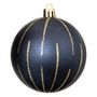 Voir la diapositive 2 : ATMOSPHERA Lot de 8 Boules de Noël  Maison des Couleurs  8cm Bleu & Or