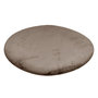 Voir la diapositive 2 : Paris Prix Tapis Uni Rond Doux à Poils Longs  Rabbit  Taupe