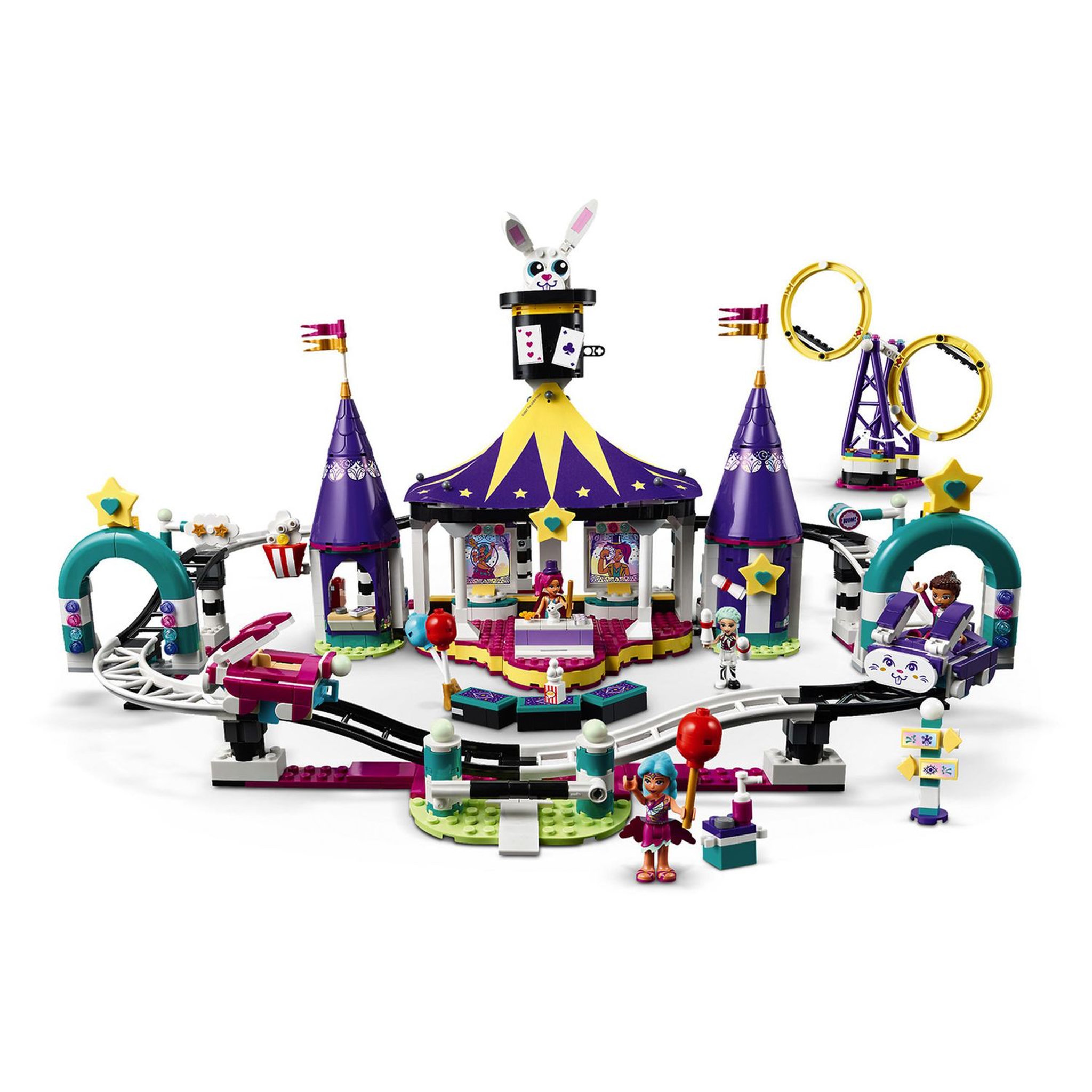 Voir la diapositive 3 : LEGO Friends 41685 Les montagnes russes de la fête foraine magique dès 8 ans