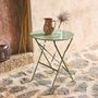 Voir la diapositive 2 : SWEEEK Table de jardin bistrot pliable - Emilia ronde - Table ronde Ø60cm en acier thermolaqué