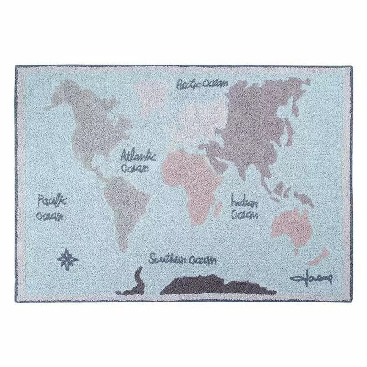 Lorena Canals Tapis coton motif carte - 140 x 200