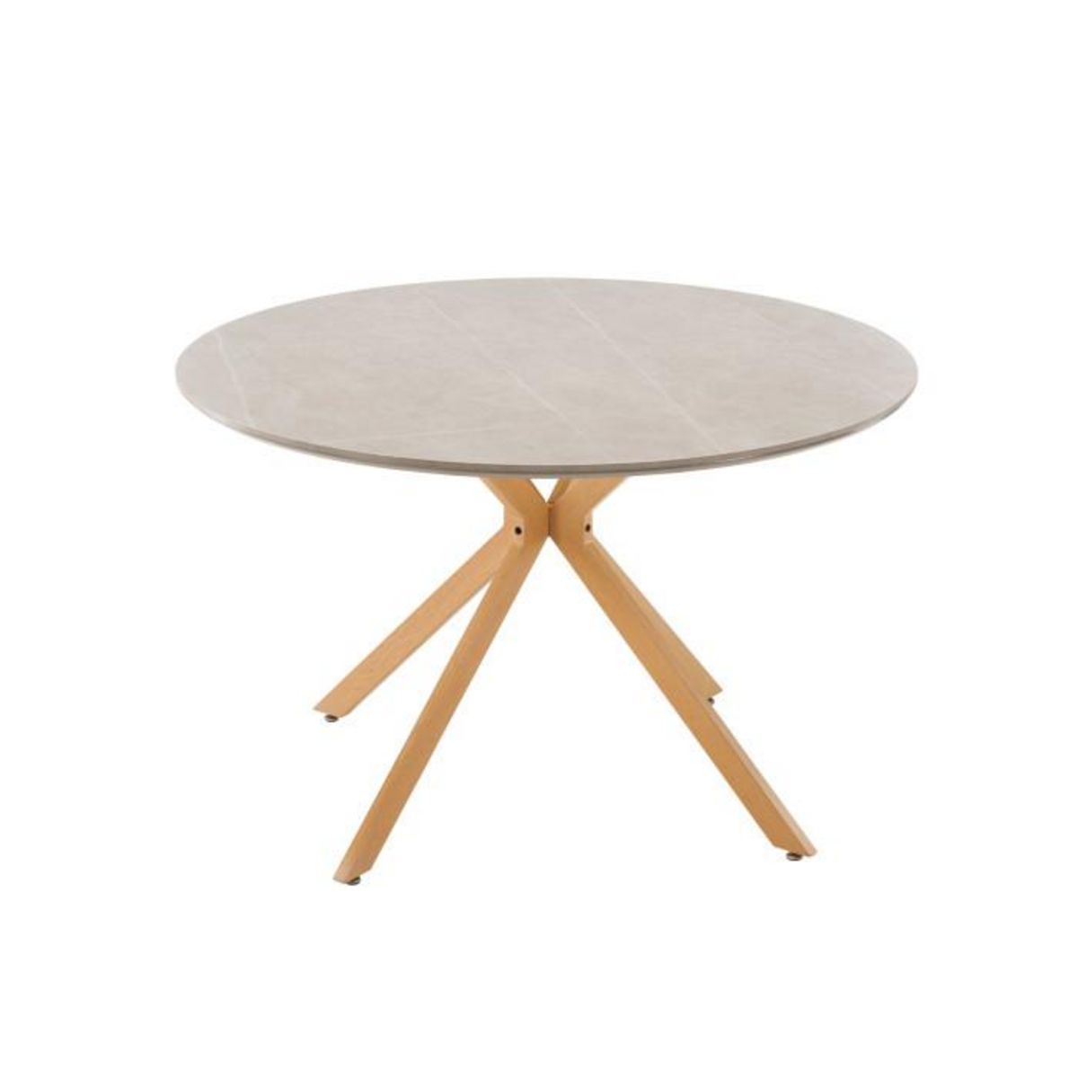 Paris Prix Table à Manger Ronde Piazza  120cm Gris