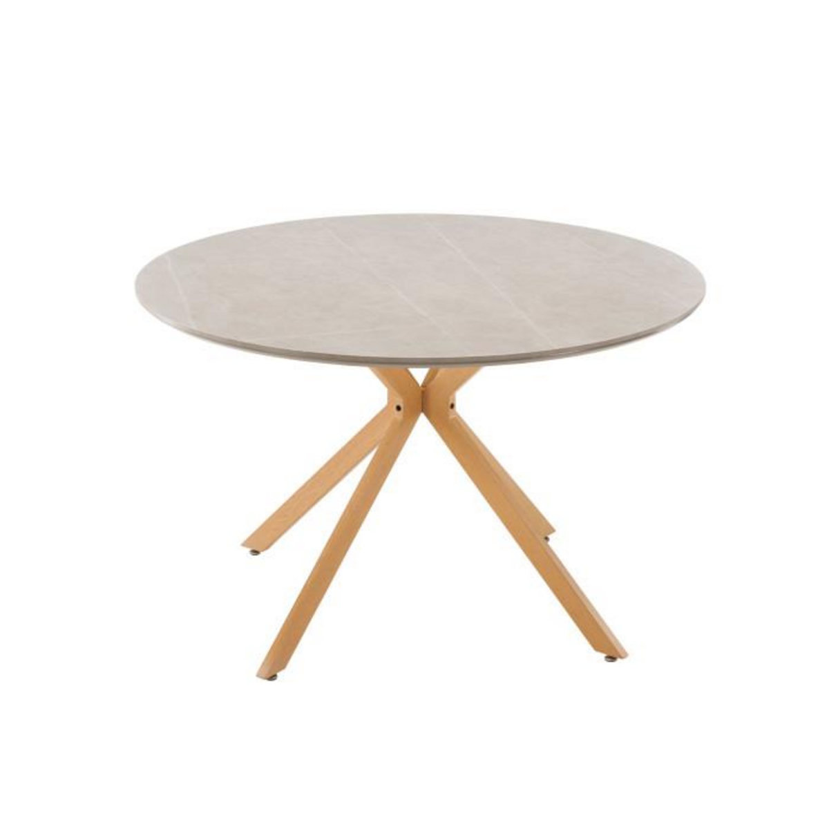 Paris Prix Table à Manger Ronde Piazza  120cm Gris