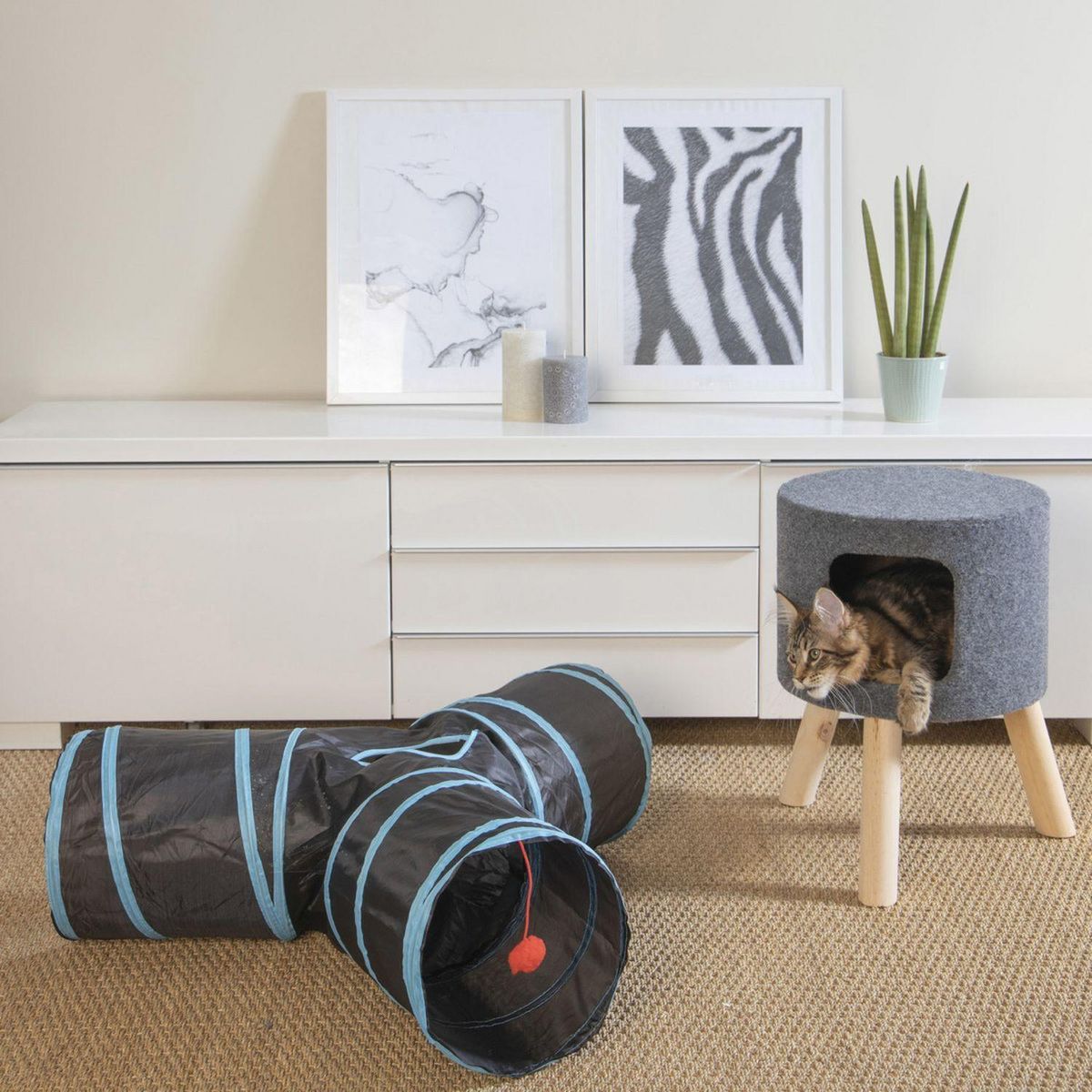 LOVE STORY Tunnel de jeux pour chat