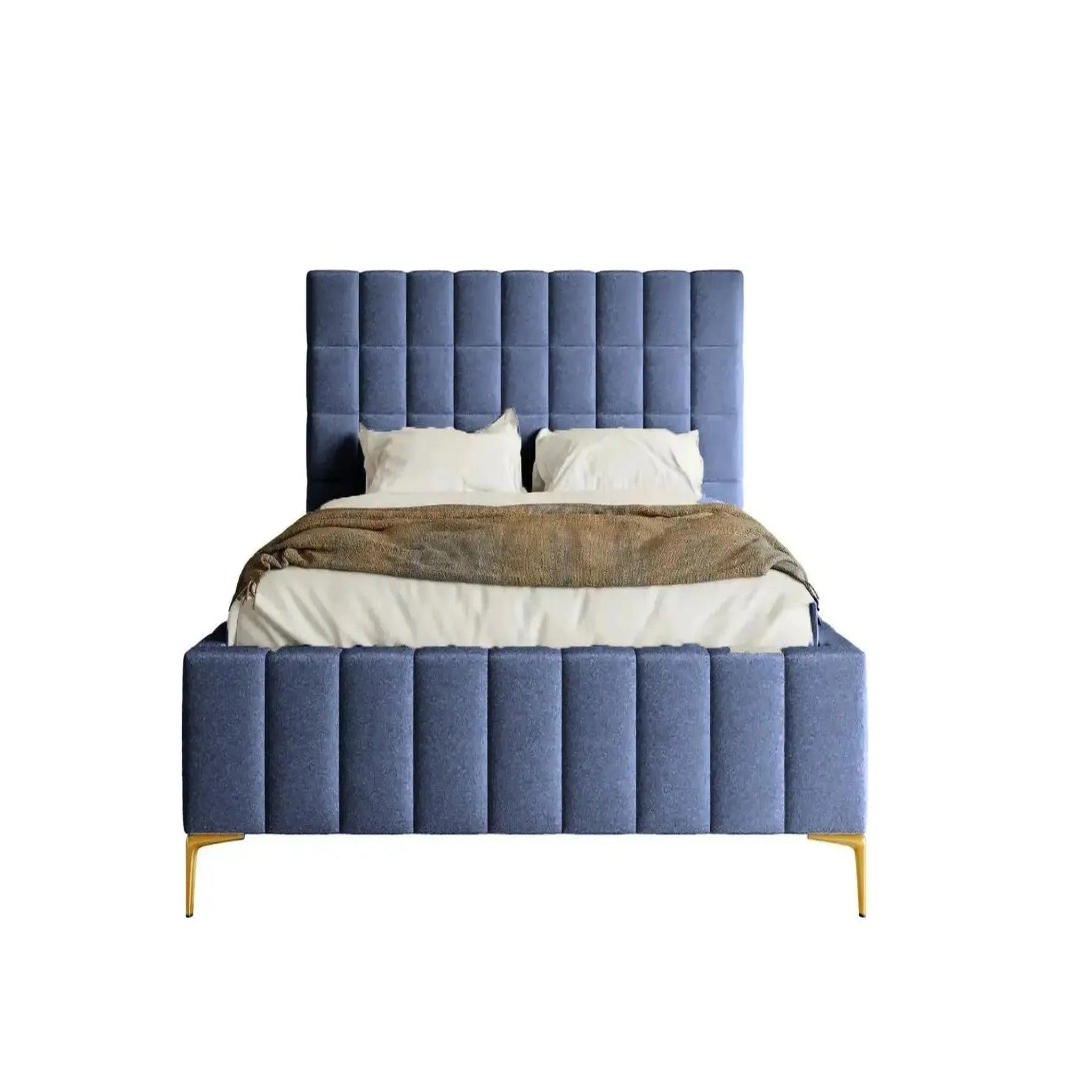 Voir la diapositive 1 : CASANOVA PARIS Gregoire - lit coffre tissu chiné