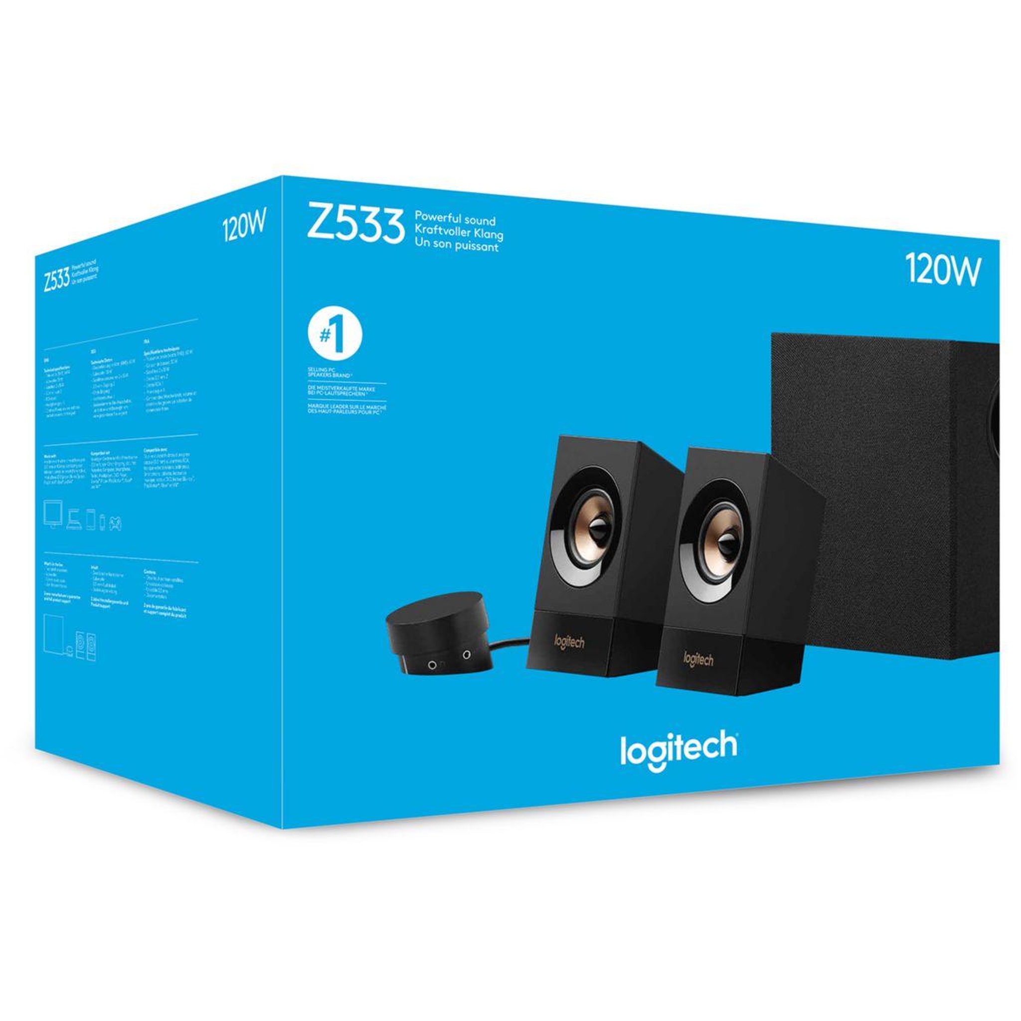 Voir la diapositive 5 : Logitech Enceinte PC Z533 2.1 Dark