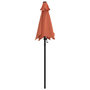 Voir la diapositive 4 : VIDAXL Parasol Terre cuite 200x224 cm Aluminium
