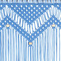 Voir la diapositive 4 : VIDAXL Rideau en macrame Bleu 140x240 cm Coton