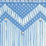 Voir la diapositive 4 : VIDAXL Rideau en macrame Bleu 140x240 cm Coton