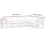 Voir la diapositive 6 : VIDAXL Salon de jardin 6 pcs avec coussins blanc bois massif de pin
