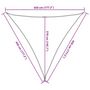 Voir la diapositive 6 : VIDAXL Voile d'ombrage 160 g/m^2 Taupe 4,5x4,5x4,5 m PEHD