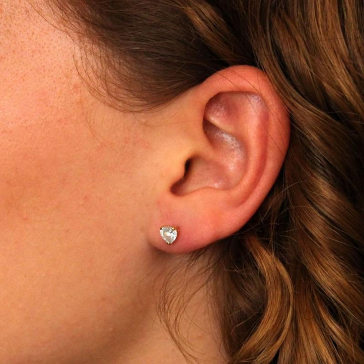 L'ATELIER D'AZUR Boucles d'Oreilles Or Jaune - Coeur - Femme ou Enfant