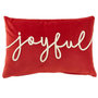 Voir la diapositive 1 : Paris Prix Coussin Déco en Velours  Joyful  30x45cm Rouge