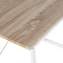 Voir la diapositive 4 : VS VENTA-STOCK Bureau Cáceres Blanc,Table pour PC, Style Industriel, 90 cm Longueur