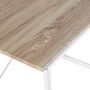 Voir la diapositive 4 : VS VENTA-STOCK Bureau Cáceres Blanc,Table pour PC, Style Industriel, 90 cm Longueur