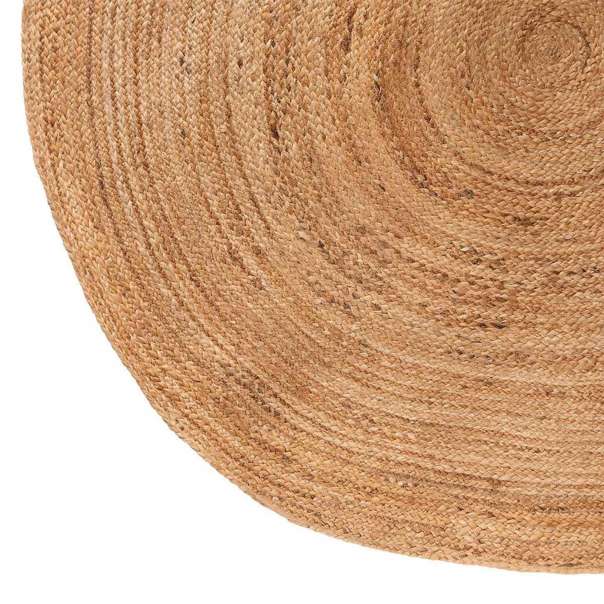 Voir la diapositive 2 : ATMOSPHERA Tapis rond en jute  végétale  160cm naturel