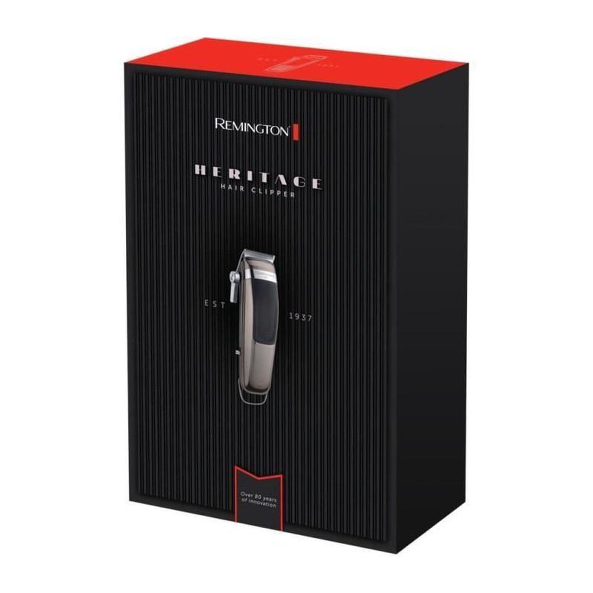 Voir la diapositive 2 : REMINGTON Remington HC9100 Tondeuse Cheveux Professionnelle Heritage - Lames Amovibles et Lavables - Moteur Pro - 11 Sabots