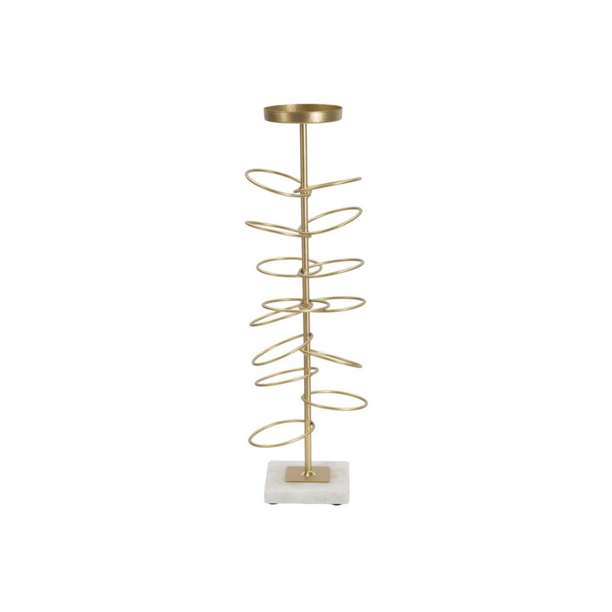 Paris Prix Bougeoir design en métal  rings  46cm or
