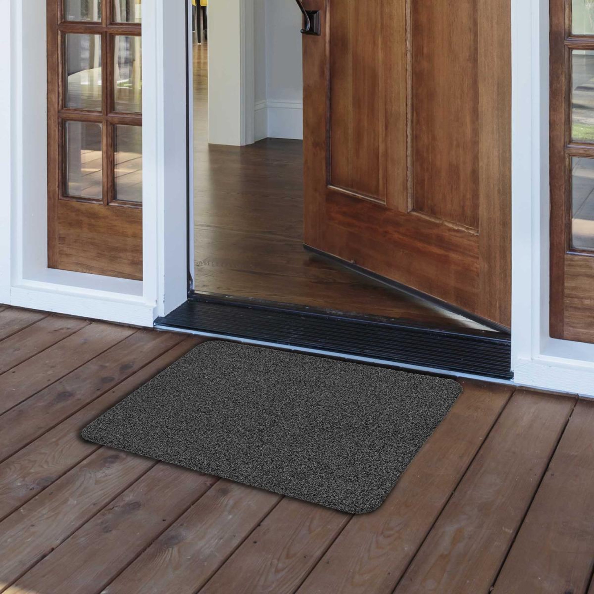 Voir la diapositive 4 : Douceur d'Intérieur Tapis d'entrée grattoir  odin  45x75cm gris