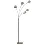Voir la diapositive 2 : VIDAXL Lampadaire 200 cm 5 x E14 Argente