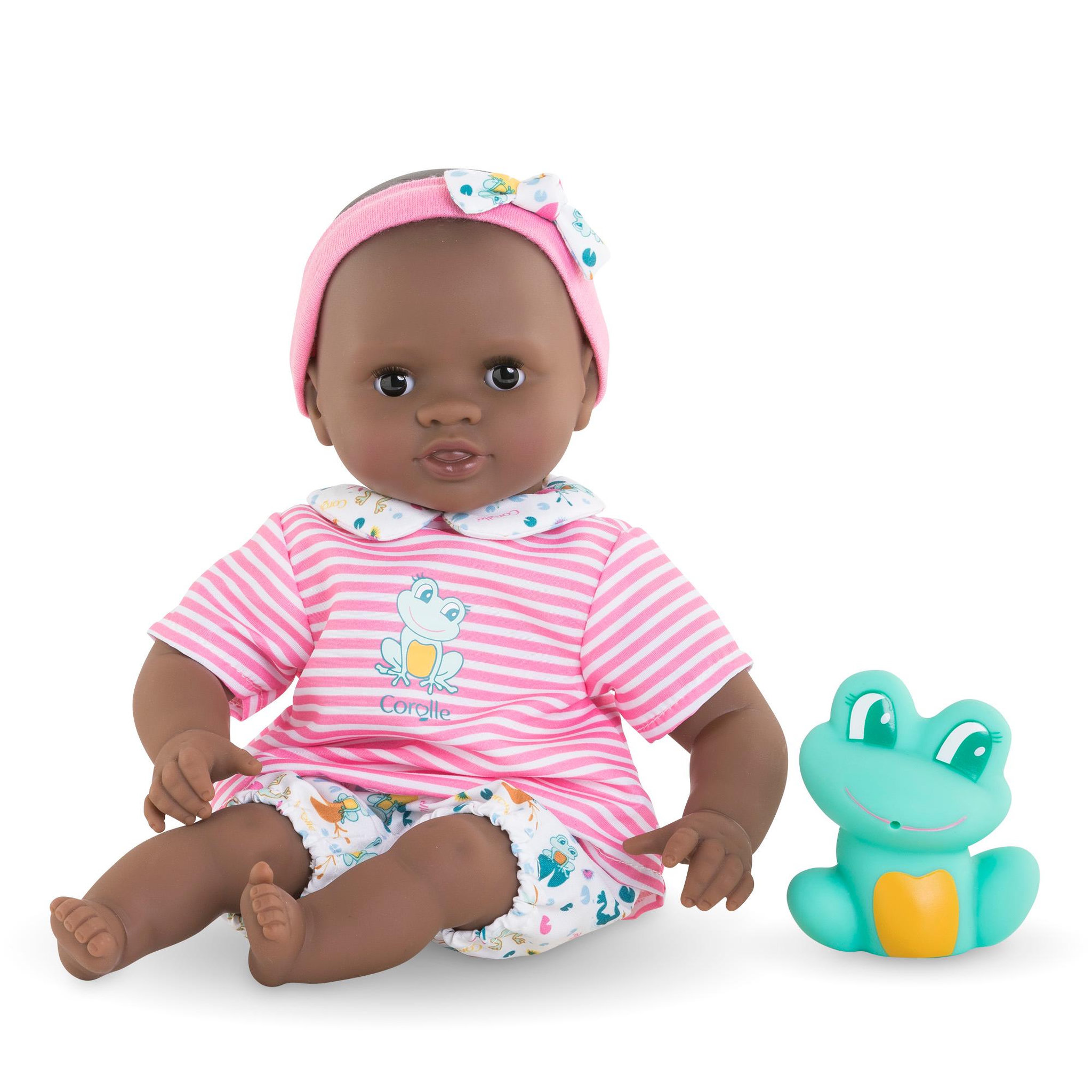 Voir la diapositive 2 : Corolle Poupon Bébé Bain Alyzée - Grenouille