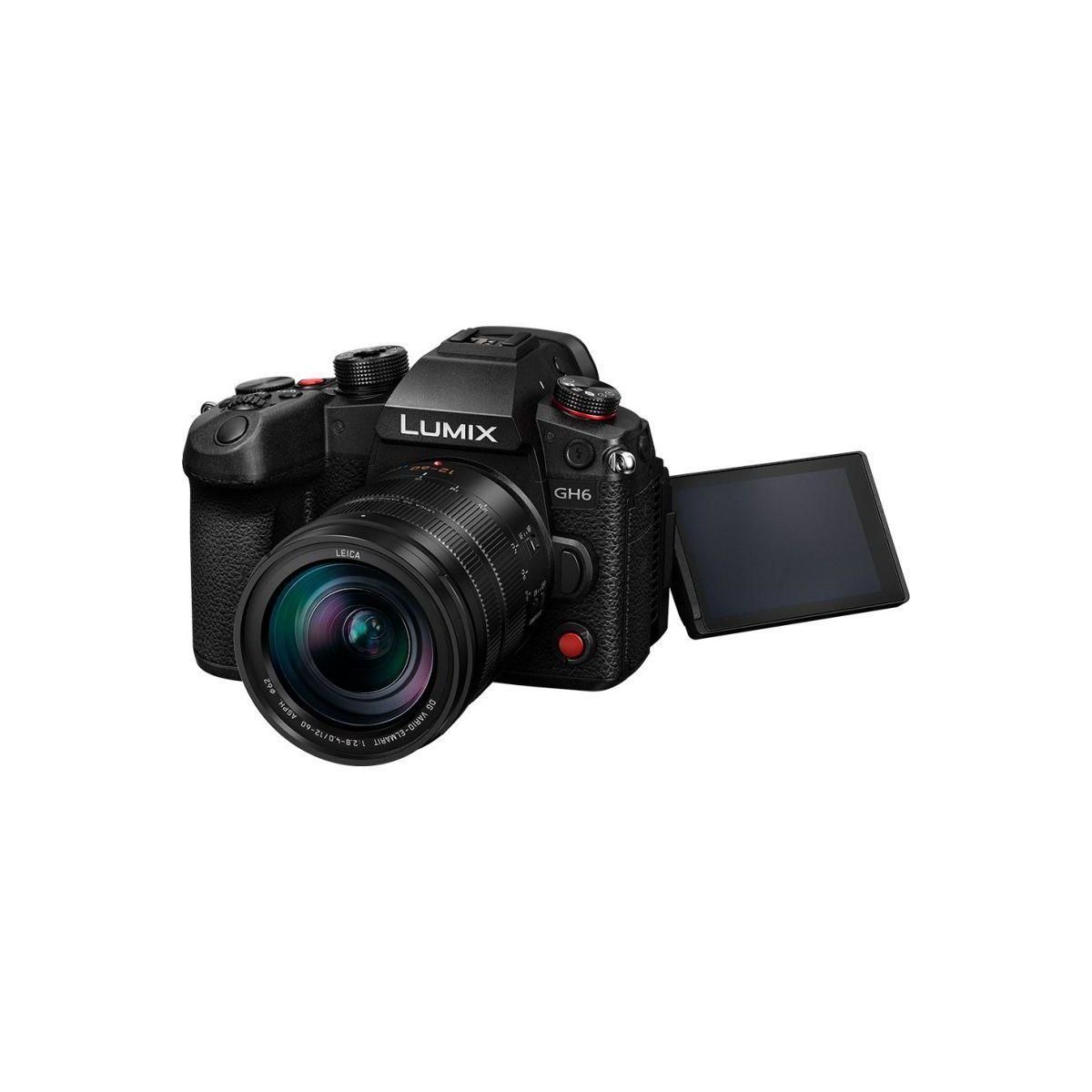 PANASONIC Appareil photo Hybride DC-GH6 noir + 12-60mm