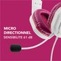 Voir la diapositive 4 : SKILLKORP Casque gamer H5 MAGENTA Access