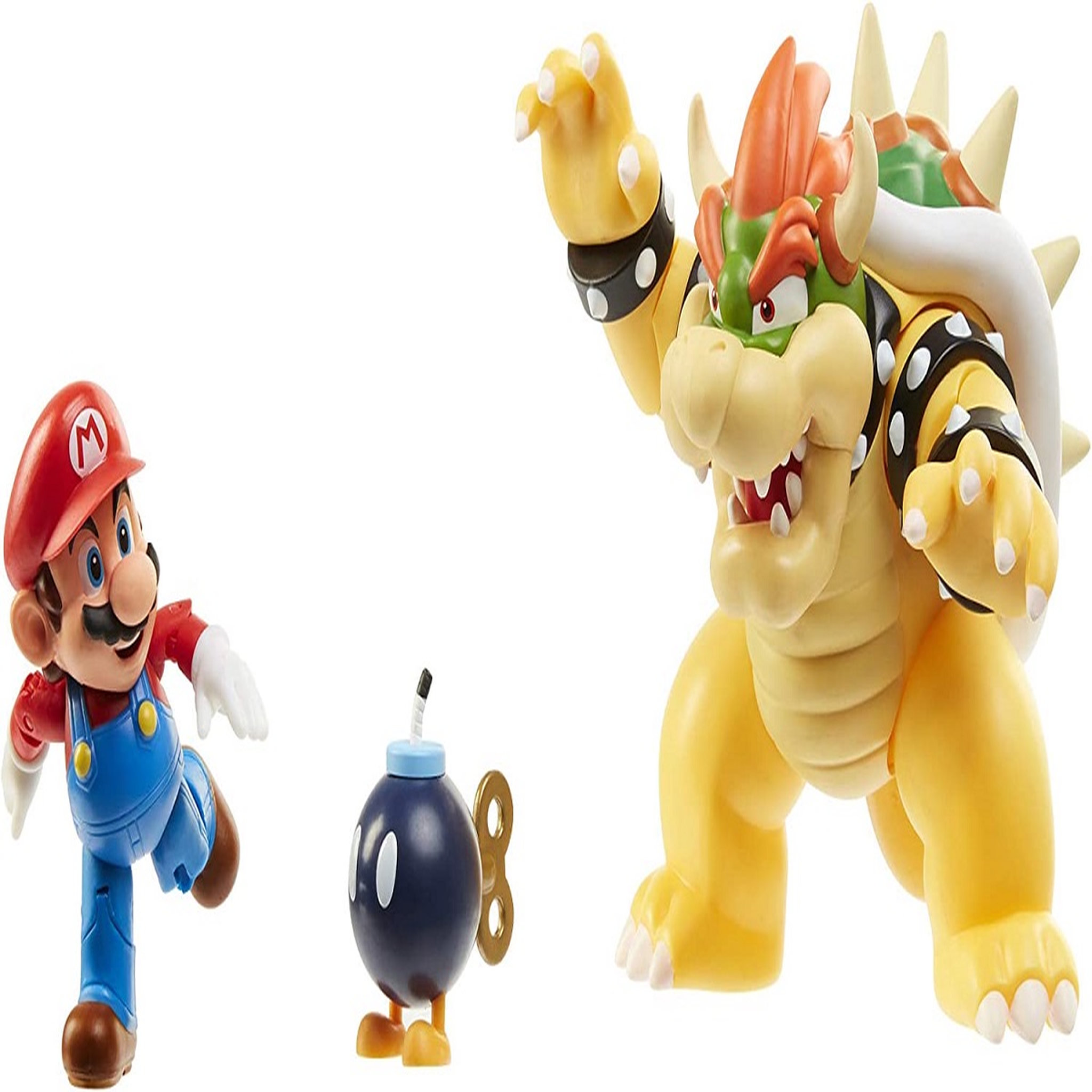Voir la diapositive 3 : JAKKS PACIFIC Coffret Figurines Mario et Bowser - La Bataille de Lave