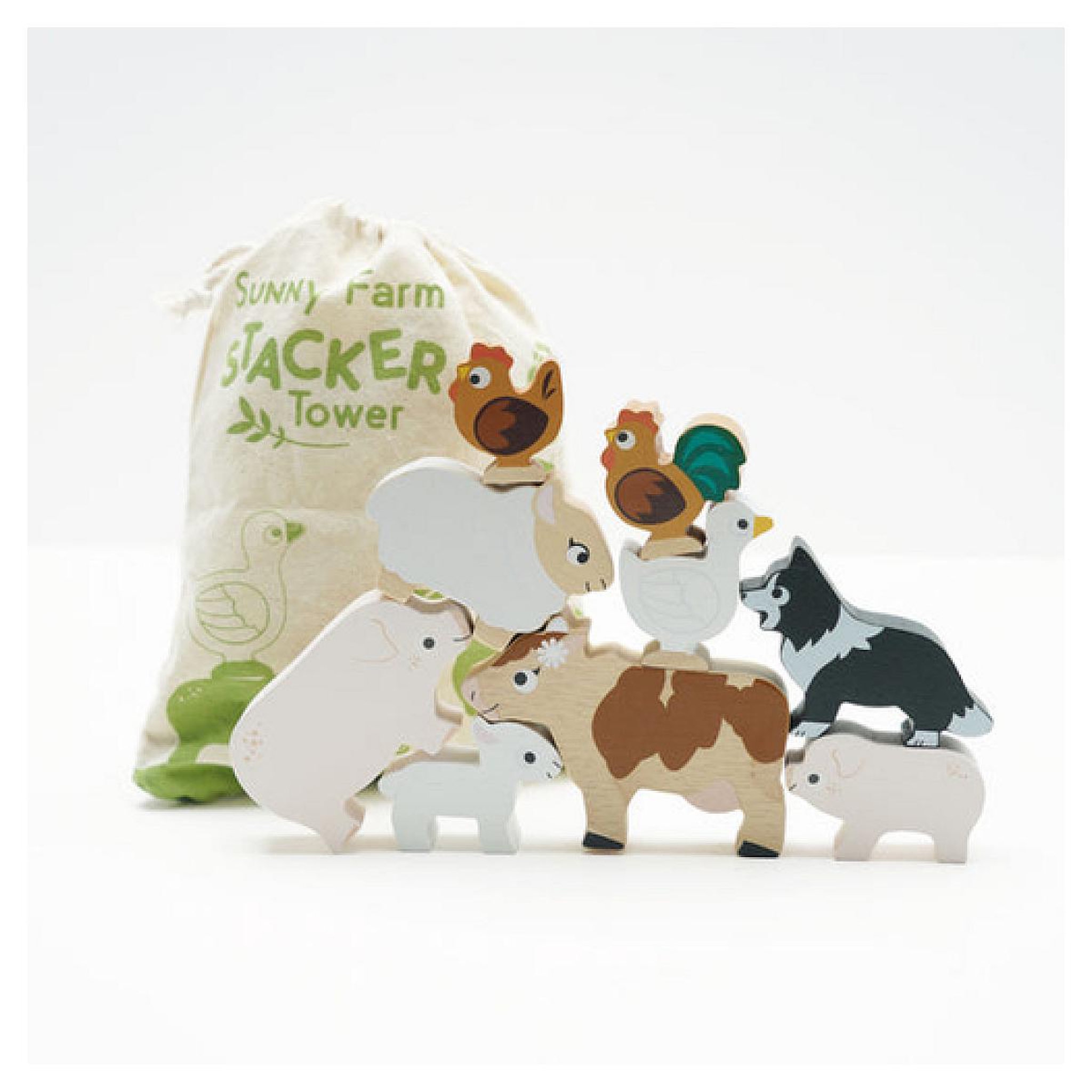 Voir la diapositive 2 : Le Toy Van figurine des animaux de la ferme en bois