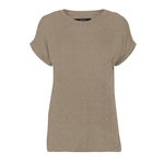 Vero Moda T Shirt  Femme Vero  oda Brianna 10291353. Coloris disponibles : Marron